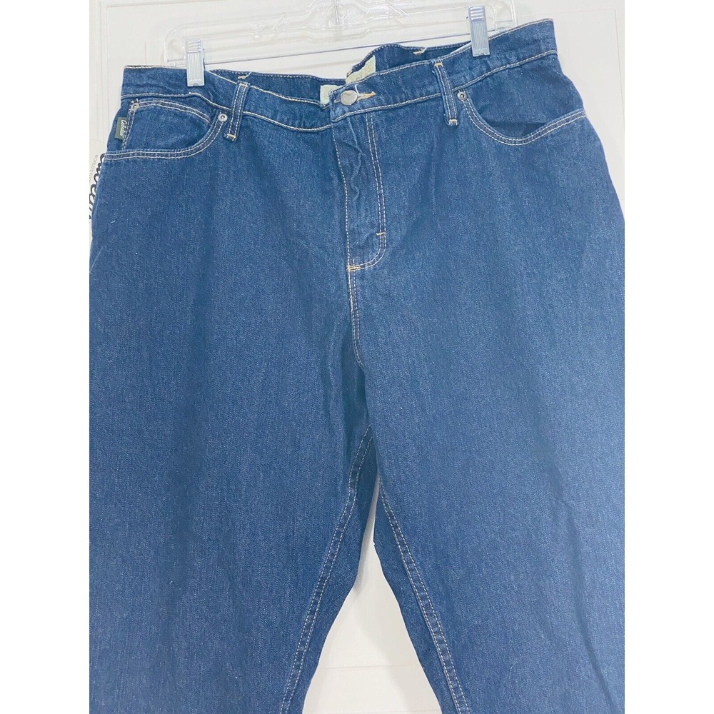 Cabela's Women's Size 18 Reg Fleece Lined Straight Leg Blue Jeans‎ NWT - Picture 3 of 7